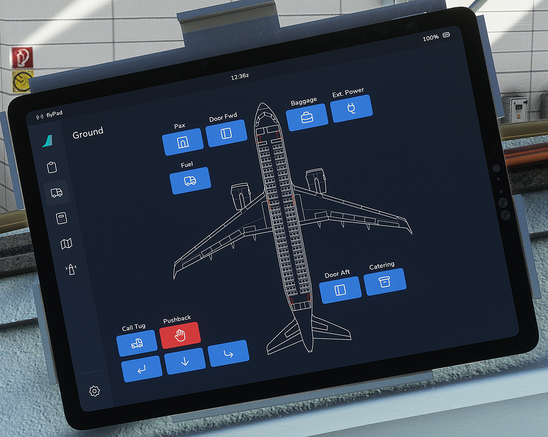 flyPad Ground page